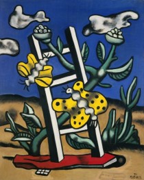 Two Yellow Butterflies on a Ladder, 1951 | Fernand Leger