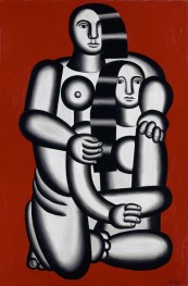 Zwei Figuren (Akte vor rotem Grund), 1923 | Fernand Leger