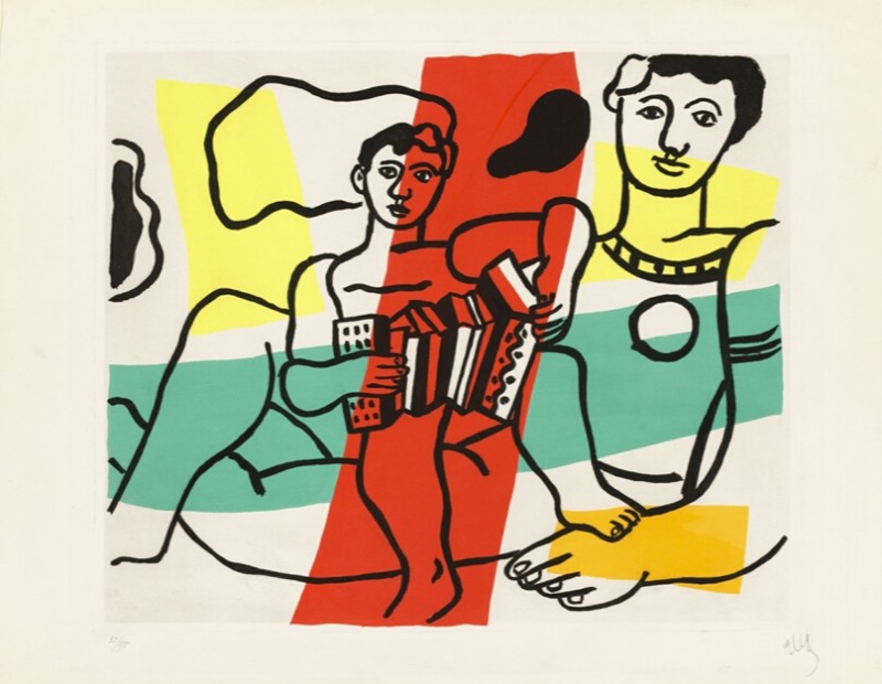 Accordion Player, 1953 | Fernand Leger | Giclée Paper Art Print