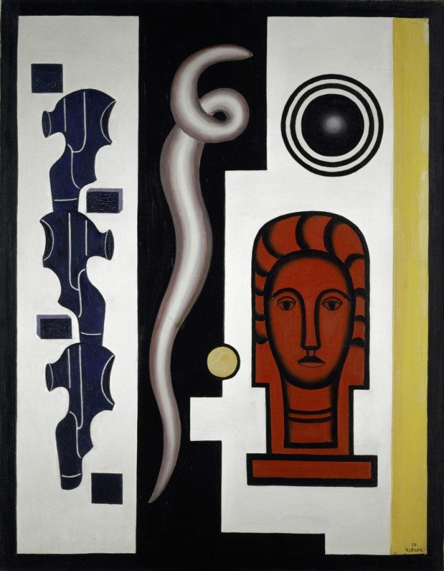 Composition with Red Head (Still Life with Serpent; the Red Figure), 1927 | Fernand Léger | Giclée Canvas Print