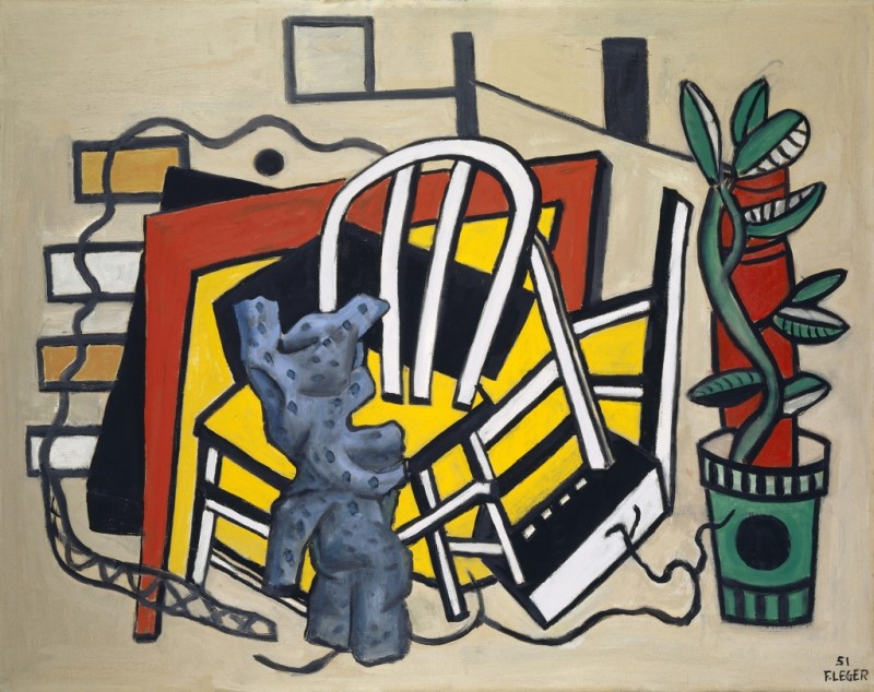 Broken Chairs and Flower Pot, 1951 | Fernand Léger | Giclée Canvas Print