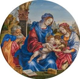 The Holy Family with Saint John the Baptist and Saint Margaret, c.1488/93 | Filippino Lippi