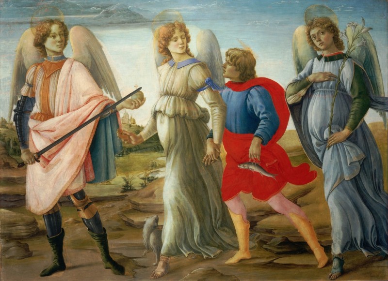 Three Angels and Young Tobias, 1485 | Filippino Lippi | Giclée Canvas Print