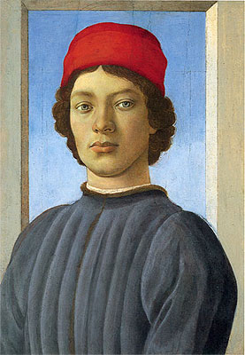 Portrait of a Youth, c.1480 | Filippino Lippi | Giclée Leinwand Kunstdruck