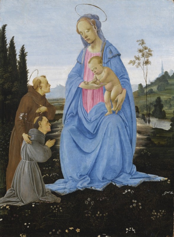The Apparition of the Virgin to a Franciscan Friar Commended by Saint Anthony of Padua, c.1475/80 | Filippino Lippi | Giclée Canvas Print