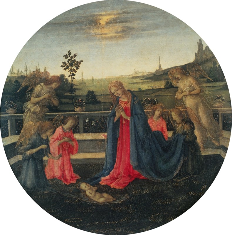 Adoration of the Christ Child, 1480 | Filippino Lippi | Giclée Canvas Print