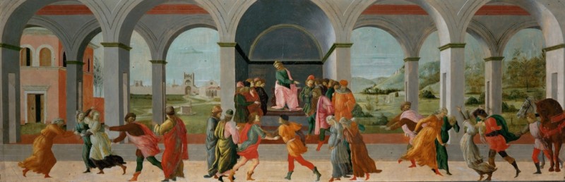 Scenes from the Story of Virginia: The Arrest and Death of Virginia, c.1475/00 | Filippino Lippi | Giclée Canvas Print