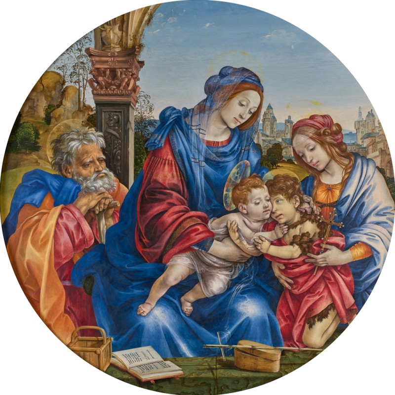 The Holy Family with Saint John the Baptist and Saint Margaret, c.1488/93 | Filippino Lippi | Giclée Canvas Print