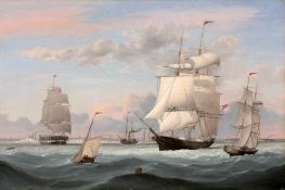New York Harbor | Fitz Henry Lane | Painting Reproduction