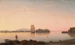 Owl's Head, Penobscot Bay, Maine, 1862 by Fitz Henry Lane | Canvas Print