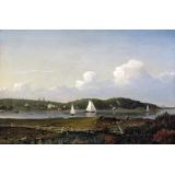 Fresh Water Cove from Dolliver's Neck, Gloucester, c.1850/54 - Fitz Henry Lane
