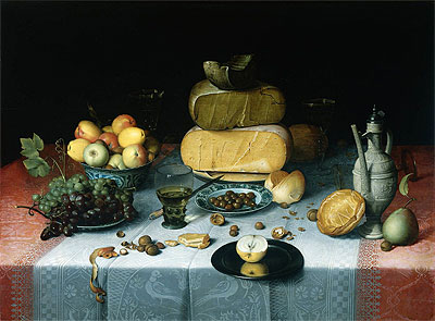 Still Life with Cheeses, c.1615/20 | Floris van Dijck | Giclée Canvas Print