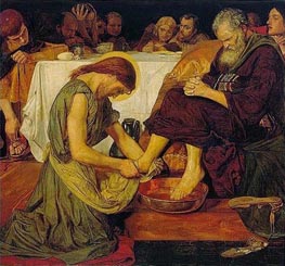 Jesus washing Peter's Feet | Ford Madox Brown | Painting Reproduction