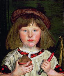 The English Boy, 1860 von Ford Madox Brown | Leinwand Kunstdruck