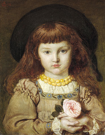 La Rose de l'Infante (Effie Stillman), 1876 | Ford Madox Brown | Giclée Leinwand Kunstdruck