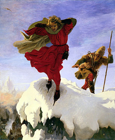 Manfred on the Jungfrau, c.1840/61 | Ford Madox Brown | Giclée Canvas Print