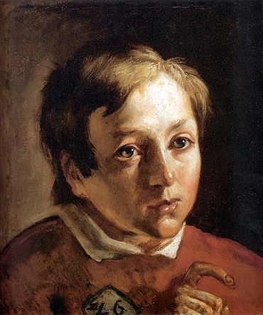 Ford Madox Brown | Head of a Page Boy, c.1837 | Giclée Canvas Print
