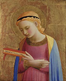 Virgin Annunciate, c.1450/55  von Fra Angelico | Leinwand Kunstdruck