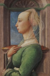 Profile Portrait of a Young Woman, 1445 | Fra Filippo Lippi