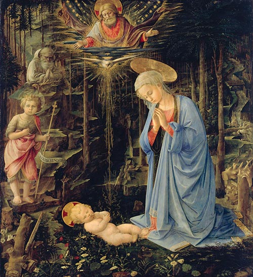 Fra Filippo Lippi | The Adoration in the Forest, 1459 | Giclée Canvas Print