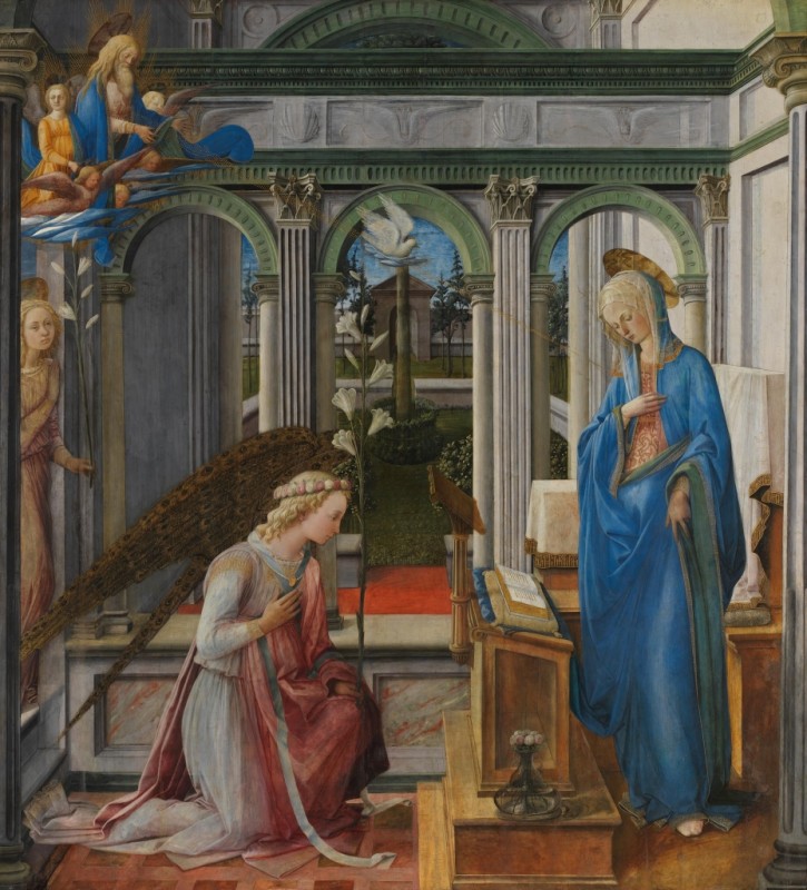 The Annunciation of Mary, c.1443/45 | Fra Filippo Lippi | Giclée Canvas Print