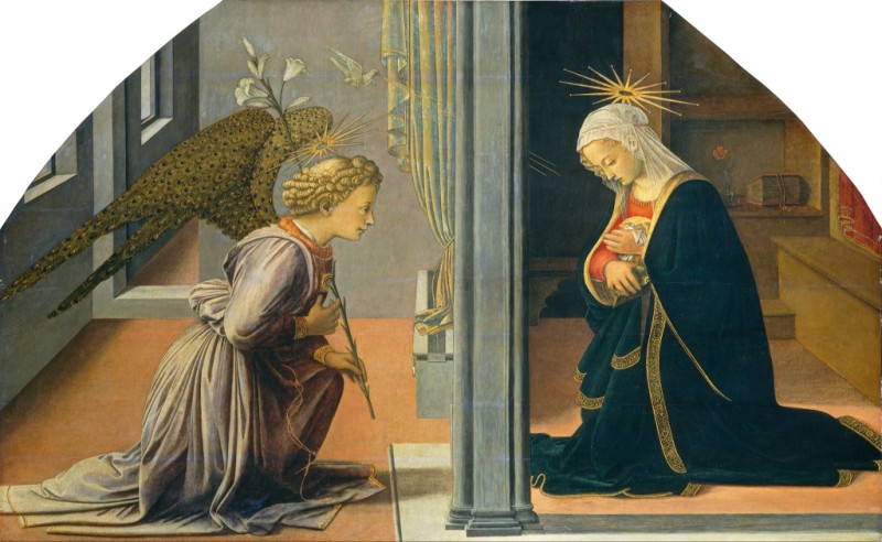 The Annunciation, c.1435/40 | Fra Filippo Lippi | Giclée Canvas Print