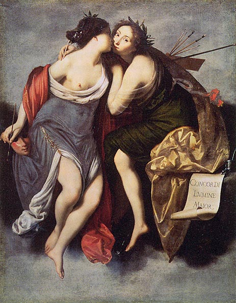 Poetry and Painting, 1626 | Francesco Furini | Giclée Canvas Print