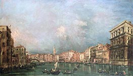 The Grand Canal, Venice, undated by Francesco Guardi | Canvas Print