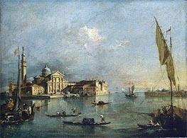  View of the Island of San Giorgio Maggiore, c.1765/75 by Francesco Guardi | Canvas Print