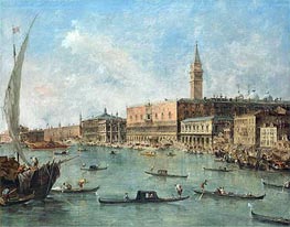 Venice: The Doge's Palace and the Molo, c.1770 by Francesco Guardi | Canvas Print