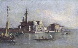 View of San Michele in Venice, undated by Francesco Guardi | Canvas Print