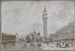 Piazza San Marco, Venice, undated by Francesco Guardi | Paper Art Print