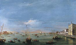 View of the Giudecca Canal and the Zattere, c.1757/58 by Francesco Guardi | Canvas Print