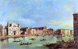 View of Canal Grande with Santa Lucia and Santa Maria di Nazareth, c.1780 by Francesco Guardi | Canvas Print
