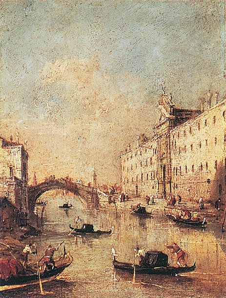 Rio dei Mendicanti, c.1793 | Francesco Guardi | Giclée Leinwand Kunstdruck