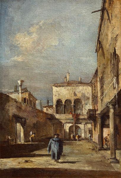 Courtyard in Venice, c.1775/80 | Francesco Guardi | Giclée Canvas Print