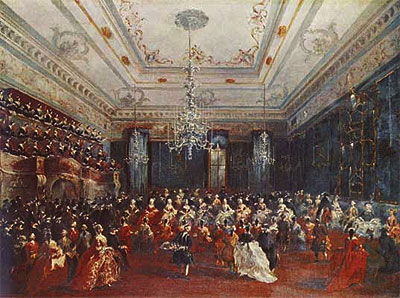 Venetian GalaConcert in the Sala dei Filarmonici, 1782 | Francesco Guardi | Giclée Canvas Print