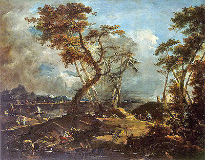 Landscape, c.1780 | Francesco Guardi | Giclée Leinwand Kunstdruck