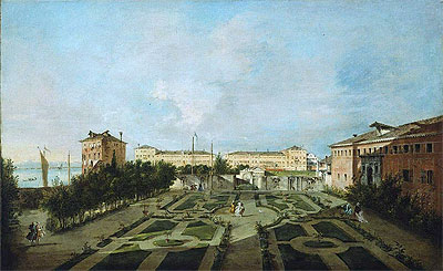 The Garden of the Palazzo Contarini dal Zaffo, c.1780 | Francesco Guardi | Giclée Leinwand Kunstdruck