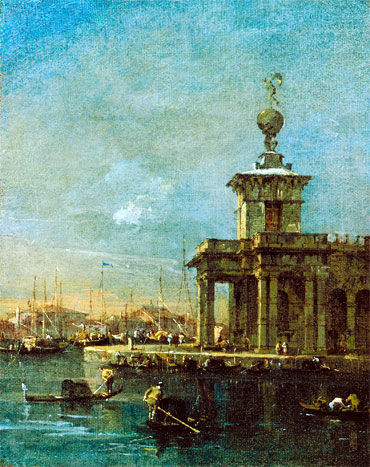 The Dogana, Venice, c.1780/89 | Francesco Guardi | Giclée Leinwand Kunstdruck