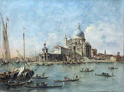 Venice: The Punta della Dogana with St. Maria della Salute, c.1770 | Francesco Guardi | Giclée Leinwand Kunstdruck
