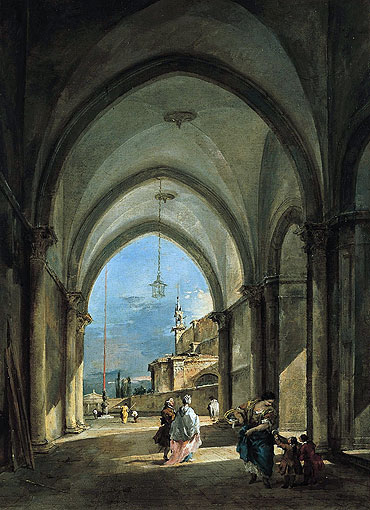 Venetian Capriccio, c.1760/65 | Francesco Guardi | Giclée Leinwand Kunstdruck