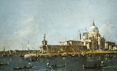 View of Grand Canal with the Dogana, c.1780 | Francesco Guardi | Giclée Canvas Print
