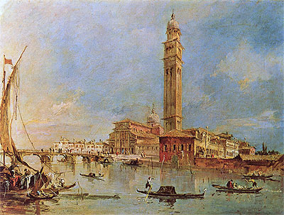 View of the Isola di San Pietro di Castello, n.d. | Francesco Guardi | Giclée Canvas Print