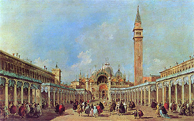 The Festival at Piazza San Marco, undated | Francesco Guardi | Giclée Leinwand Kunstdruck