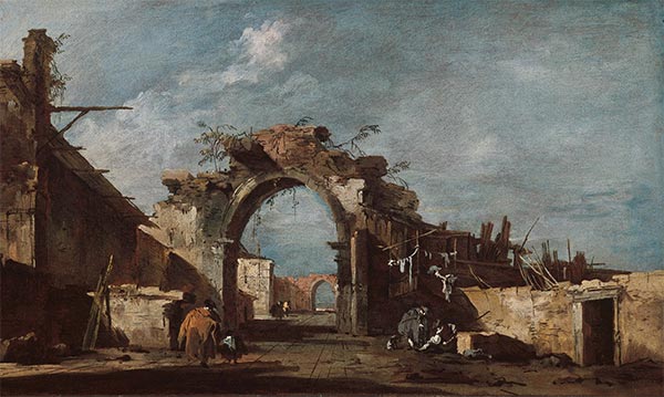 Francesco Guardi | Ruined Archway, c.1775/93 | Giclée Canvas Print