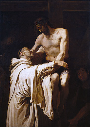 Christ Embracing Saint Bernard, c.1626 | Francisco Ribalta | Giclée Canvas Print