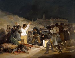 Der dritte Mai 1808 in Madrid, 1814 von Goya | Leinwand Kunstdruck