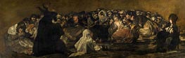 Hexensabbat, c.1820/23 von Goya | Leinwand Kunstdruck
