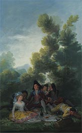 A Picnic, c.1785/90 by Goya | Canvas Print